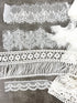 White Lace Trims Variety Trim Scrap Pack Scrap Bundle Pack 10 Pieces LotB SPK00181